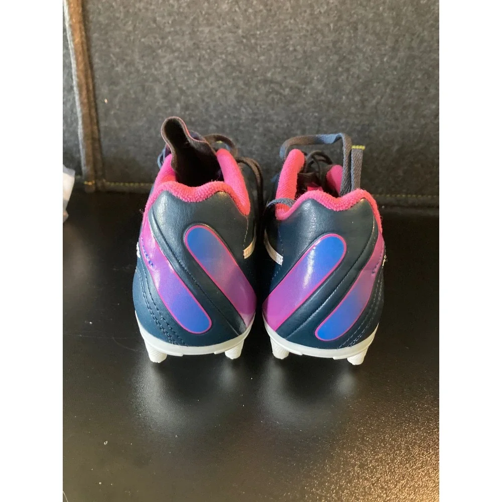 Nike‎ Tiempo Natural IV FG Soccer Cleats Navy Pink Kids US 6Y 524939-400 EUC
